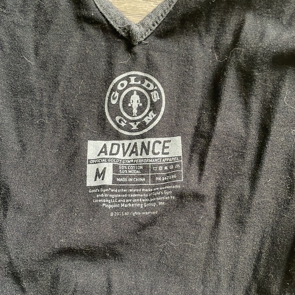 Golds Gym black and Grey tank with tie back, size medium - Picture 3 of 3